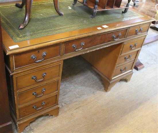 Yewwood pedestal desk